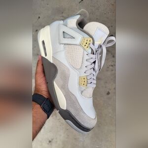 Air Jordan 4 Retro Neutral Grey/Off-White Sneaker